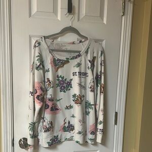 St. Tropez Graphic Long Sleeve Top